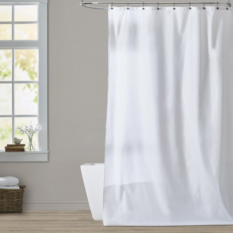 Symple Stuff Solid Color Single Shower Curtain And Reviews Wayfair